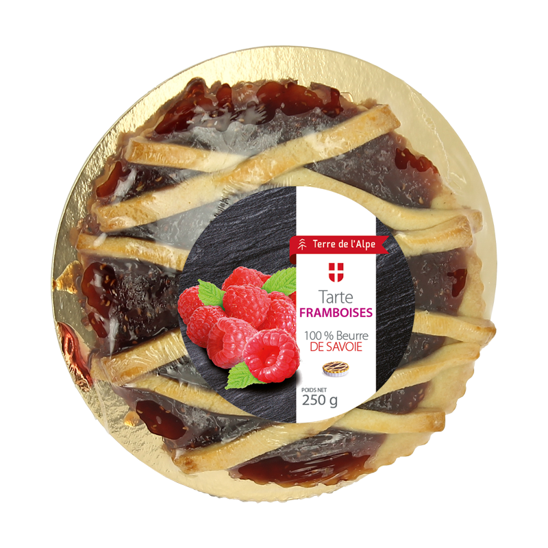 Tarte aux Framboises La pièce de 250g TERRE DE L'ALPE